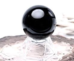 黑曜石圓球擺件