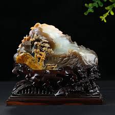 和田玉山水擺件