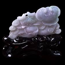 天然翡翠如意擺件